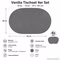 Bild des Windhager Venilia Tischsets Spiral Grey Bild des Windhager Venilia Tischsets Spiral Grey
