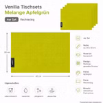 Bild des Windhager Venilia Tischsets Melange AppleGreen Bild des Windhager Venilia Tischsets Melange AppleGreen