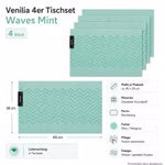 Bild des Windhager Venilia Tischsets Waves in Mint Bild des Windhager Venilia Tischsets Waves in Mint