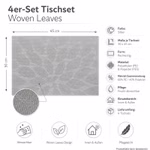 Bild des Windhager Venilia Tischsets Woven Silver