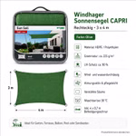 Bild des Windhager Sonnensegels Capri 3x4m Bild des Windhager Sonnensegels Capri 3x4m