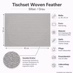 Bild des Windhager Venilia Tischsets Woven Feather