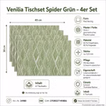 Bild des Windhager Venilia Tischsets Spider Green Bild des Windhager Venilia Tischsets Spider Green