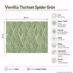 Bild des Windhager Venilia Tischsets Spider Green