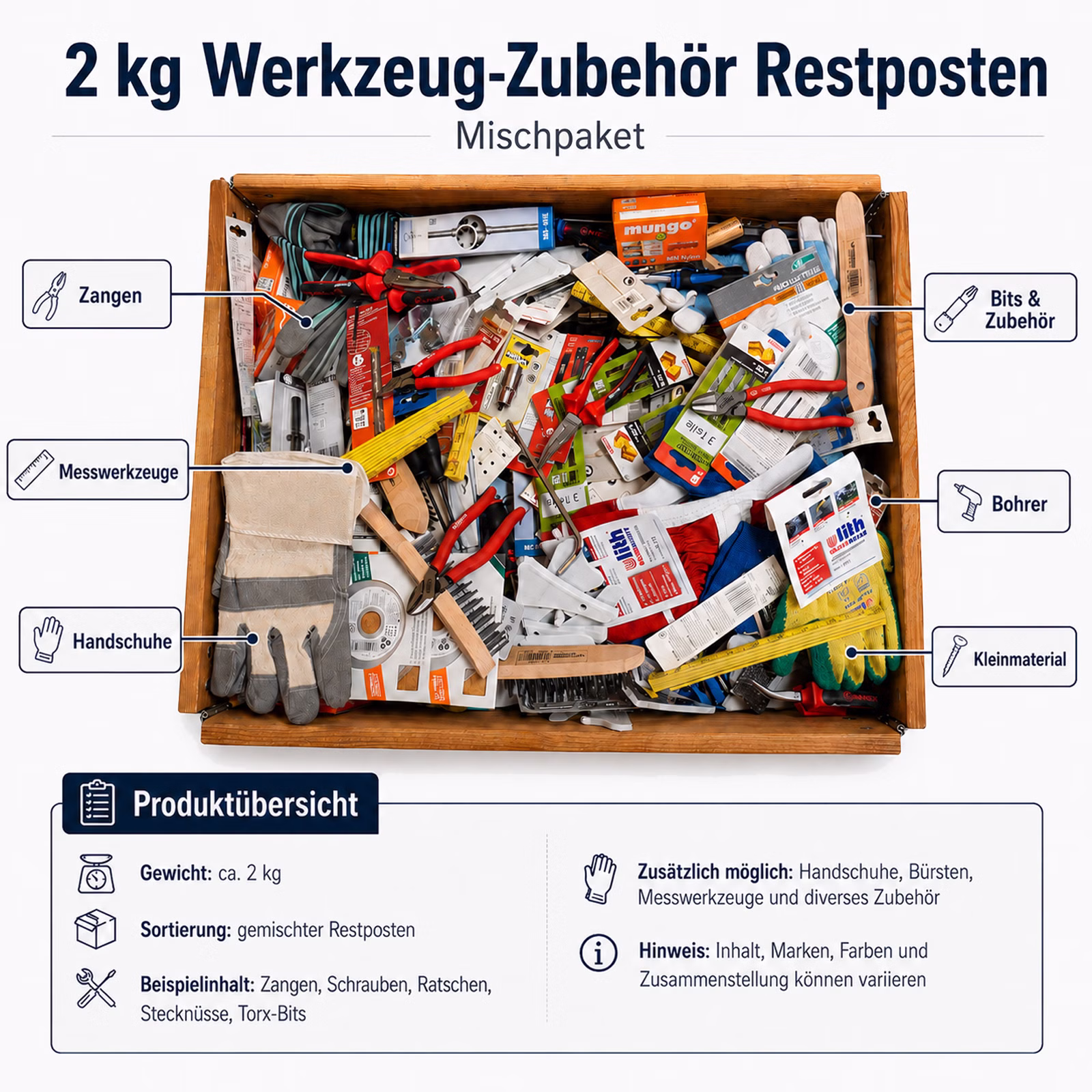 Bild der Werkzeugbox 2kg Bild der Werkzeugbox 2kg