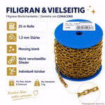Bild der Conacord Uhrketten aus Messing 1,3 mm Bild der Conacord Uhrketten aus Messing 1,3 mm