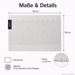 Bild des Windhager Venilia Tischsets Waves White Bild des Windhager Venilia Tischsets Waves White