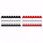 Bild des Lego Displays in den Farben Schwarz und Rot Bild des Lego Displays in den Farben Schwarz und Rot