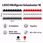 Bild des Lego Displays in den Farben Schwarz und Rot Bild des Lego Displays in den Farben Schwarz und Rot