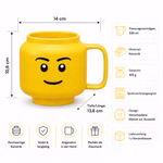 Bild der Infografik der Lego Becher 530 ml verschiedene Motive