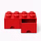 Bild der Lego Schublade 8 Hocker 2-teilig in rot Bild der Lego Schublade 8 Hocker 2-teilig in rot