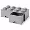 Bild der Lego Schublade 8 Hocker 2-teilig in dunkelgrau Bild der Lego Schublade 8 Hocker 2-teilig in dunkelgrau