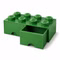 Bild der Lego Schublade 8 Hocker 2-teilig in dunkelgrün Bild der Lego Schublade 8 Hocker 2-teilig in dunkelgrün