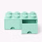 Bild der Lego Schublade 8 Hocker 2-teilig in mintgrün Bild der Lego Schublade 8 Hocker 2-teilig in mintgrün