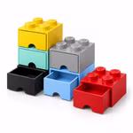 Bild der Lego 4er Schubladenbox in den versch. Farben