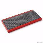 Bild des Lego Wandregals in Rot Bild des Lego Wandregals in Rot
