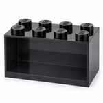Bild des Lego Brick Shelf 8 Wandregal in schwarz