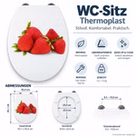 Bild der Cornat Thermoplast Klobrille Erdbeer