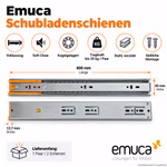 Bild der Connex Schubladenschiene Emuca 400 mm